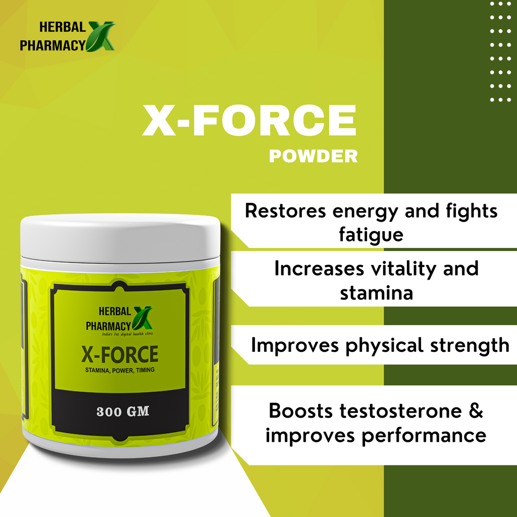 Herbal Pharmacy LEECH OIL And X-FORCE POWDER with Gokhru, Musli, Shatavari