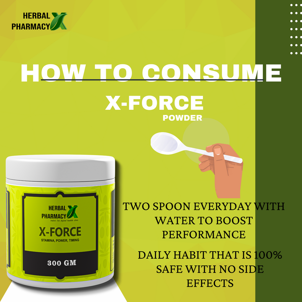Herbal Pharmacy LEECH OIL And X-FORCE POWDER with Gokhru, Musli, Shatavari