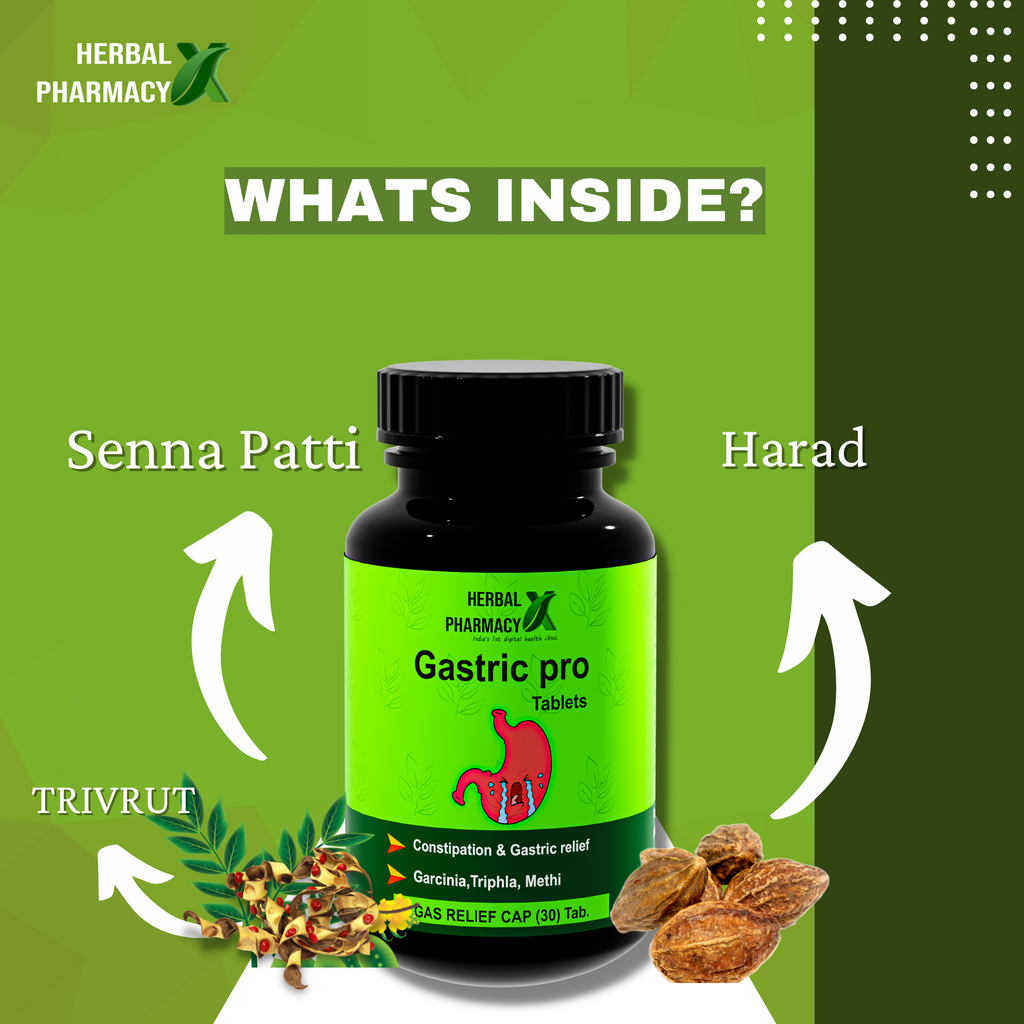 Herbal Pharmacy NITRO-X And GASTRIC PRO with Gokhru, Musli, Shatavari