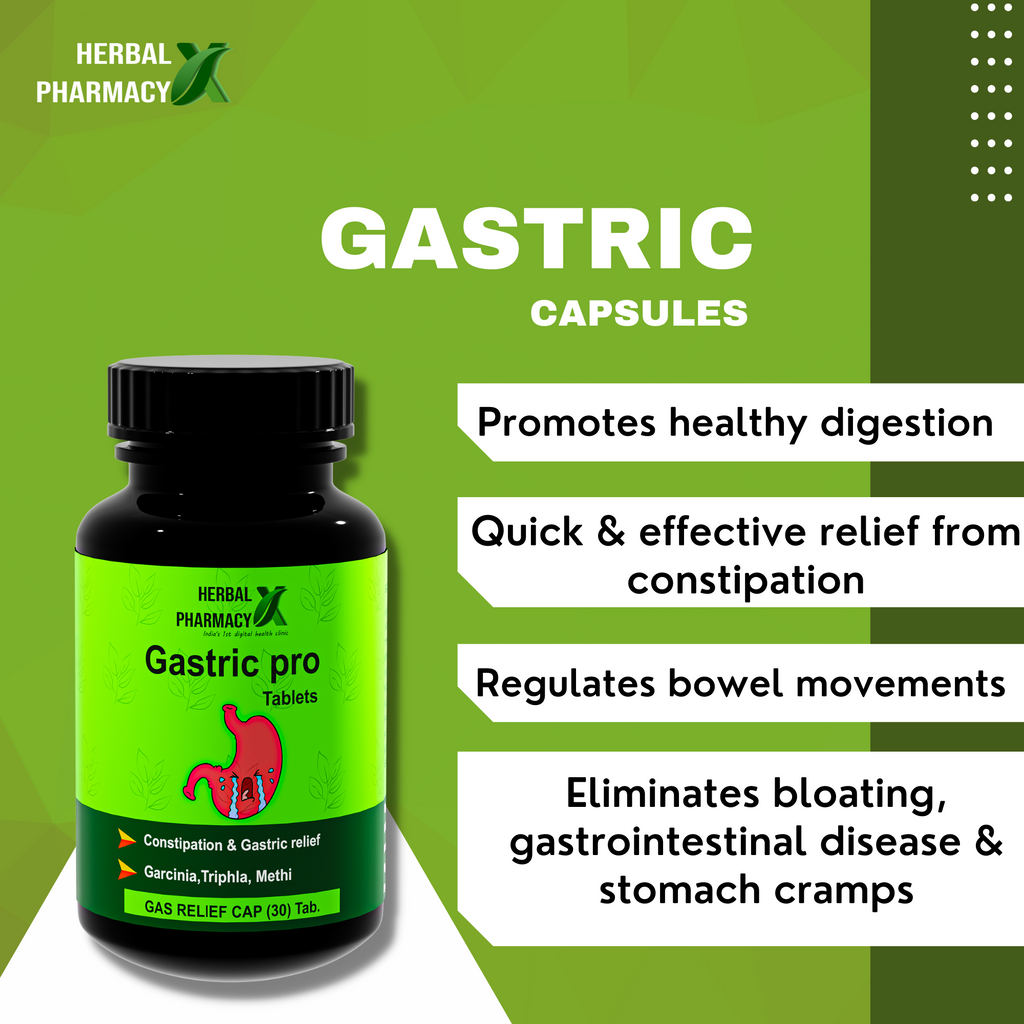 Herbal Pharmacy NITRO-X And GASTRIC PRO with Gokhru, Musli, Shatavari