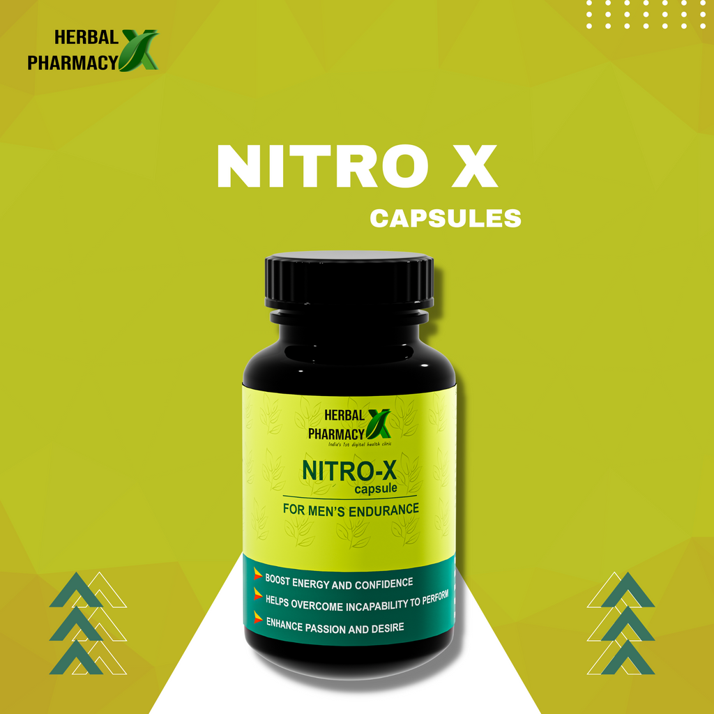 Herbal Pharmacy NITRO X  Performance Capsule (Ayurvedic Stamina Booster) (60 Capsules)