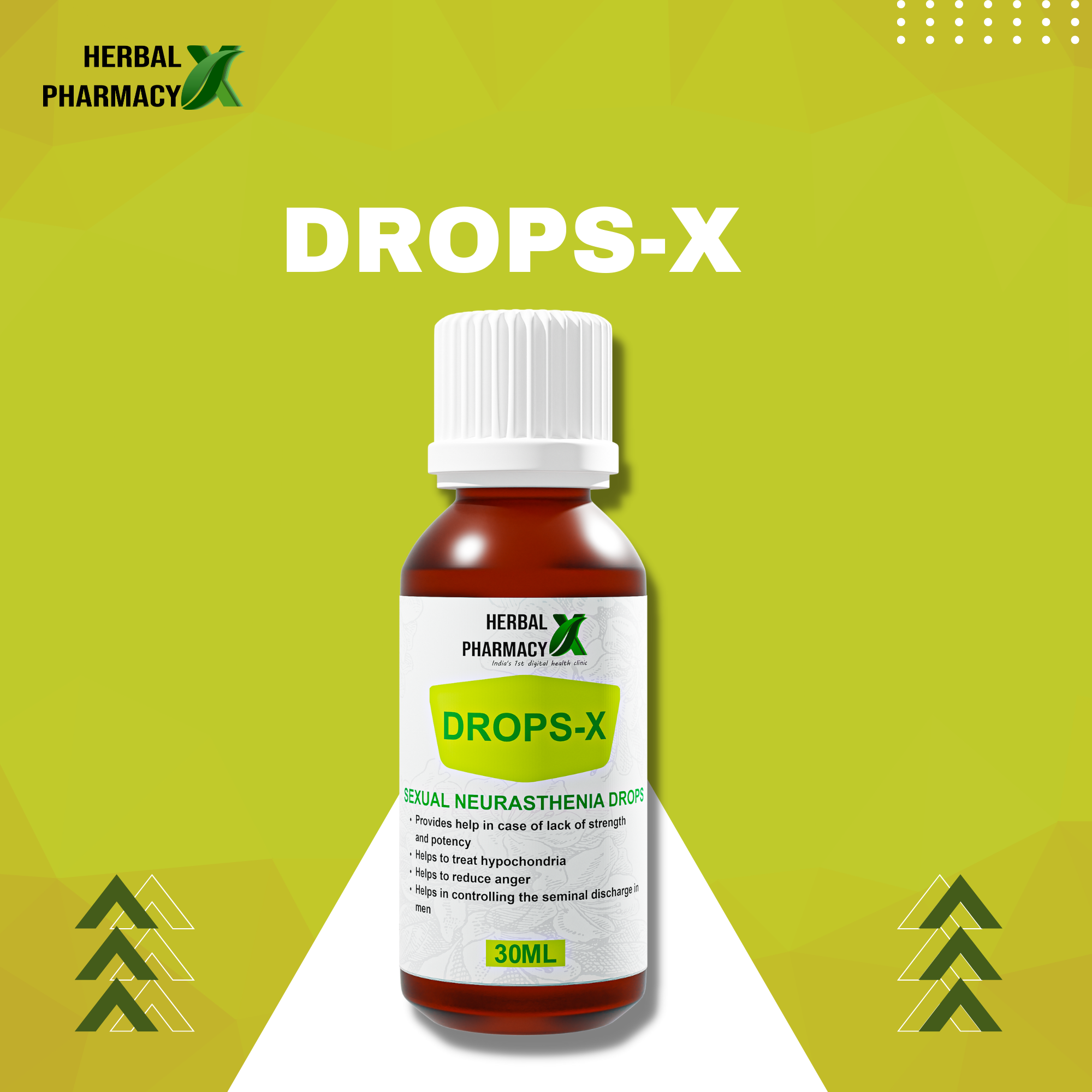 Herbal Pharmacy LING LONG OIL And DROPS-X with Gokhru, Musli, Shatavari