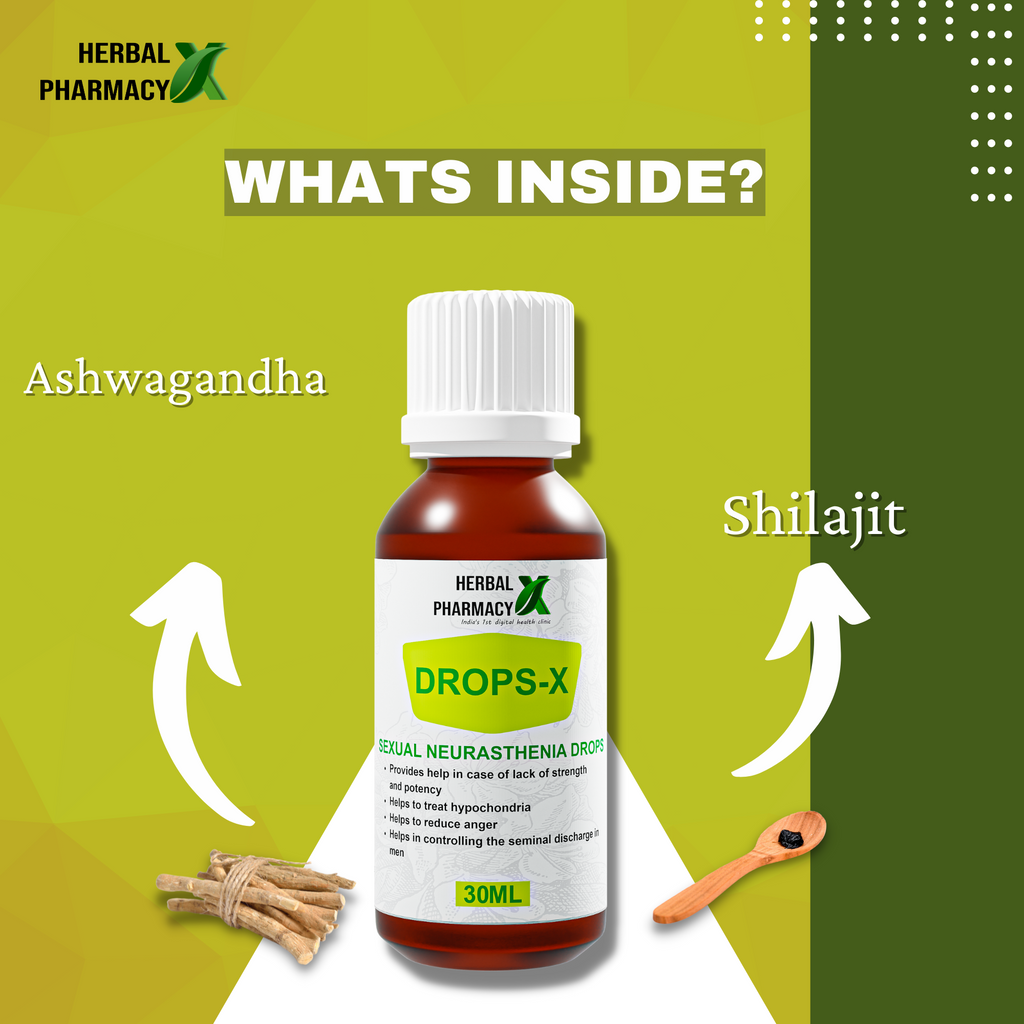 Herbal Pharmacy LING LONG OIL And DROPS-X with Gokhru, Musli, Shatavari