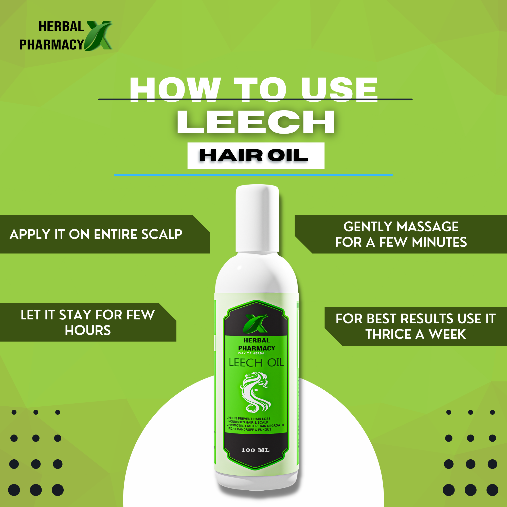 Herbal Pharmacy LEECH Hair Oil (Hair Repair & Nourishment ) (100 ml)