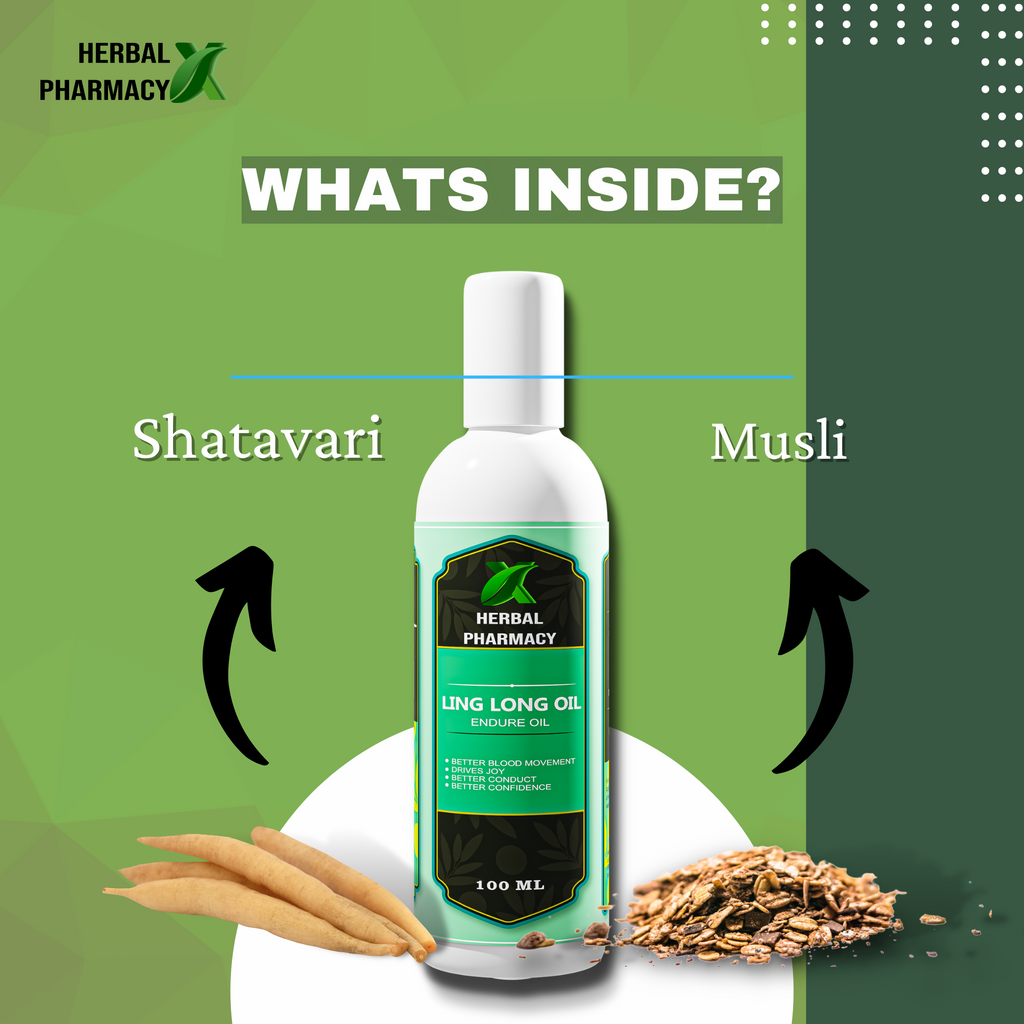 Herbal Pharmacy LING LONG OIL And NITRO-X with Gokhru, Musli, Shatavari