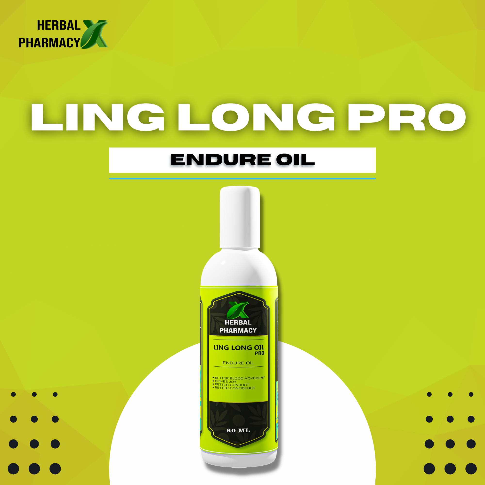 Herbal Pharmacy LING LONG OIL PRO 100 ML with Gokhru, Musli, Shatavari