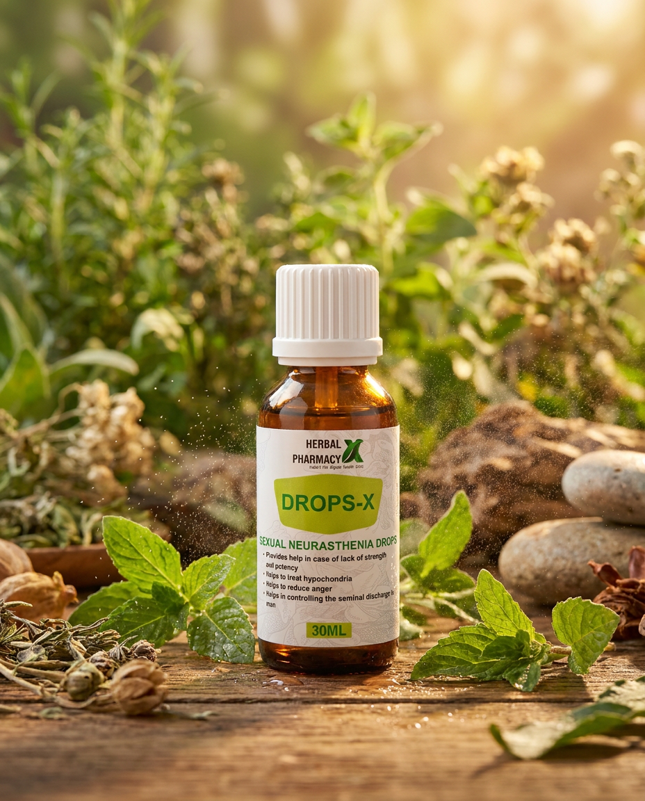 DROPS-X – मर्दाना ताकत और आत्मविश्वास का हर्बल समाधान