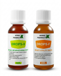 DROPS-X + DROPS-F Combo – मर्दाना ताकत और आत्मविश्वास का हर्बल समाधान